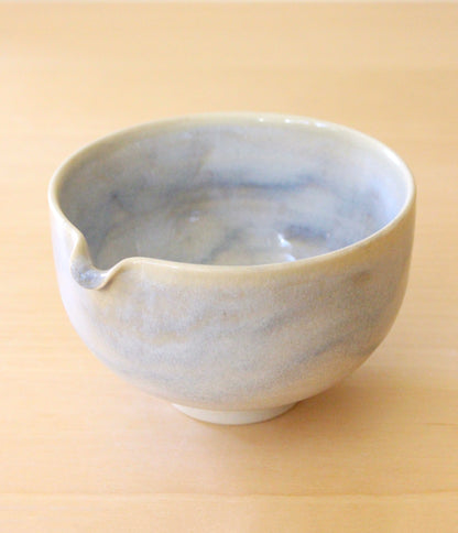 SECONDS: Morning Fog | Porcelain + Stoneware Blend Matcha Bowl No.1
