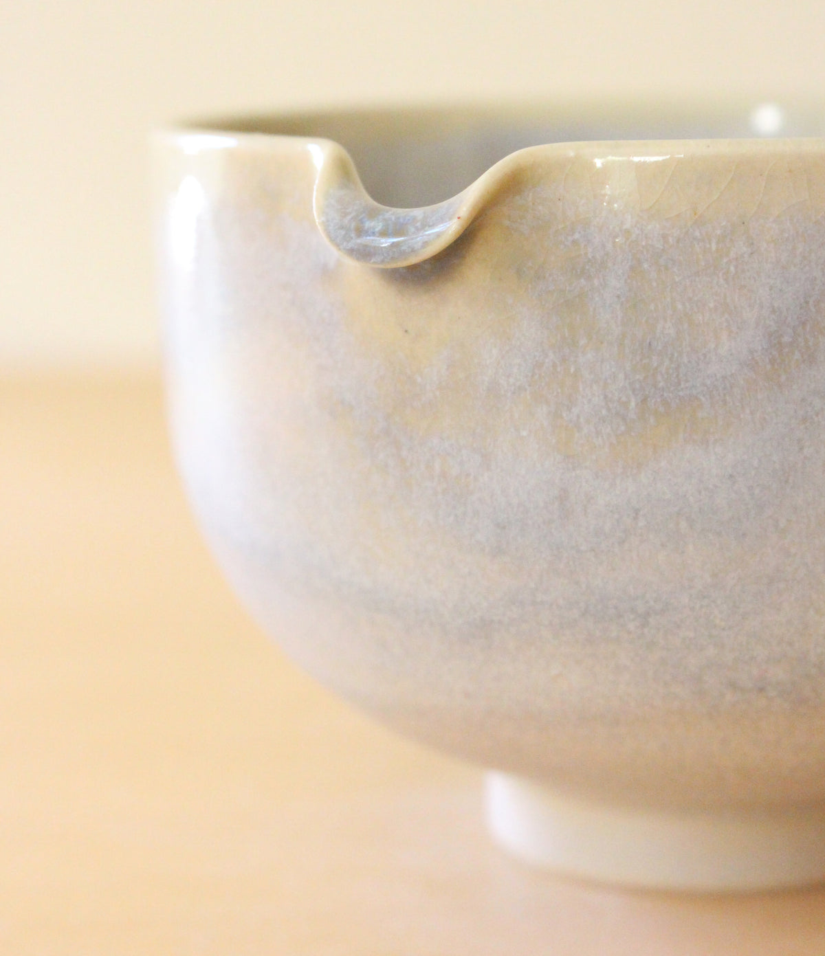 SECONDS: Morning Fog | Porcelain + Stoneware Blend Matcha Bowl No.1