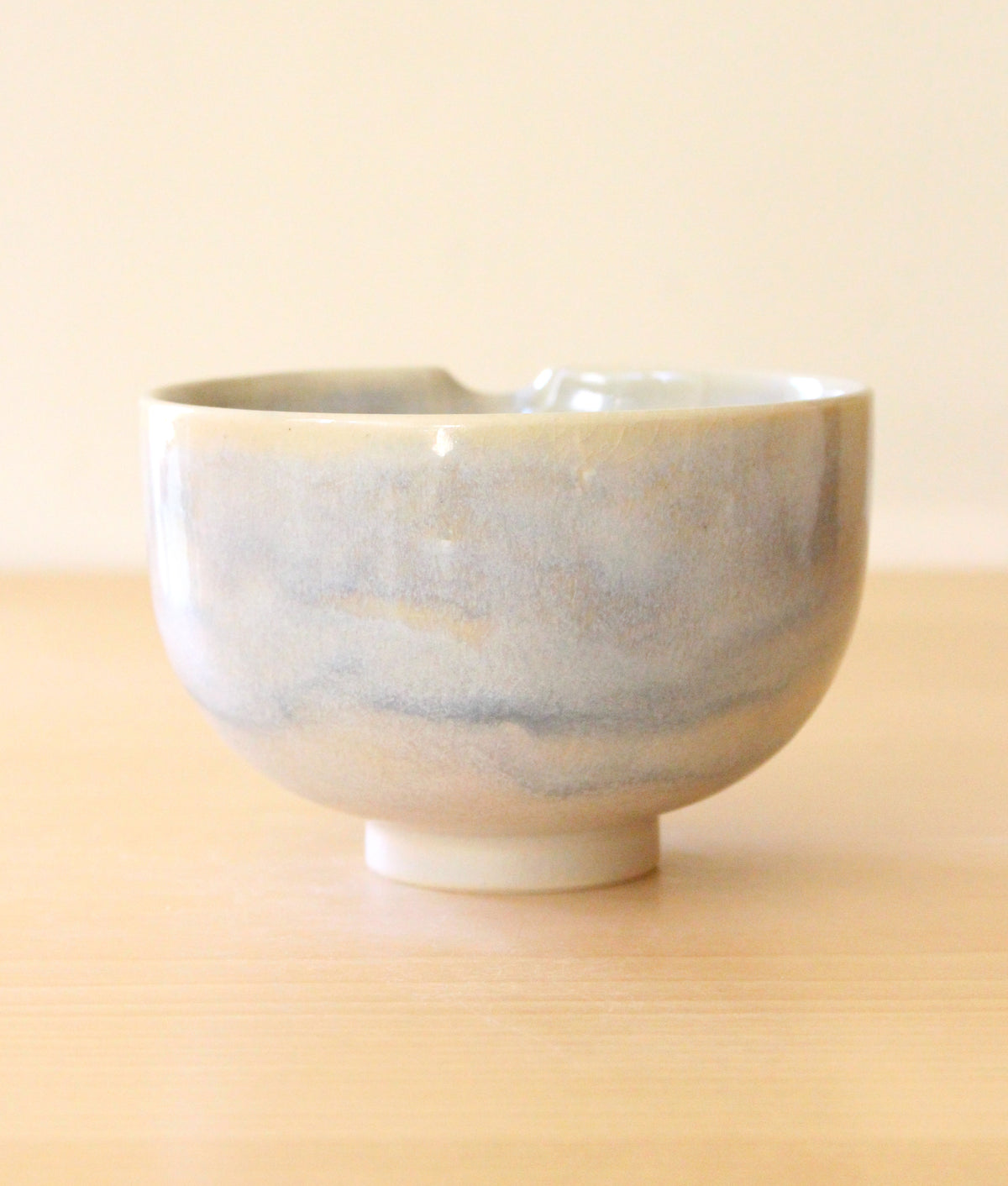 SECONDS: Morning Fog | Porcelain + Stoneware Blend Matcha Bowl No.1