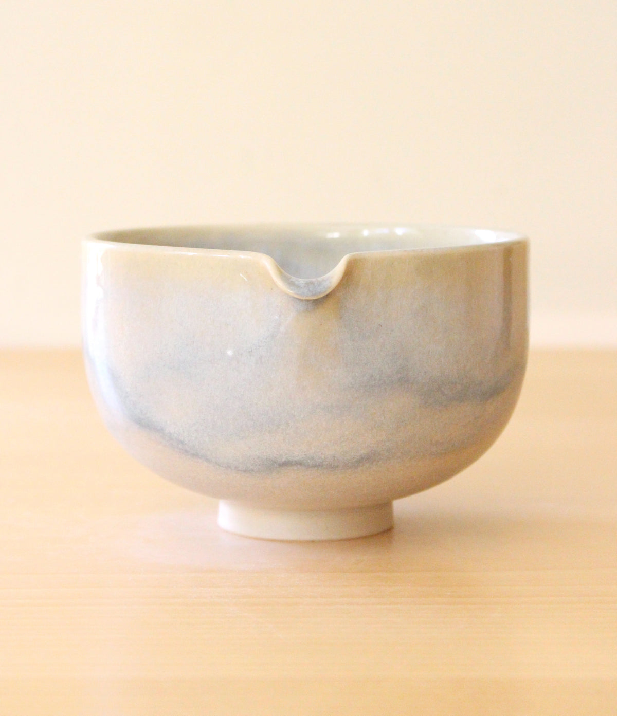 Morning Fog | Porcelain + Stoneware Blend Matcha Bowl No.2