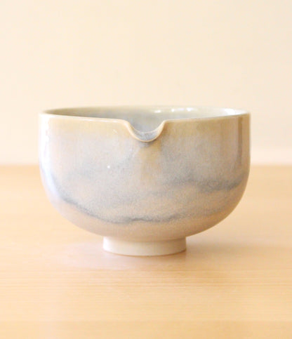 Morning Fog | Porcelain + Stoneware Blend Matcha Bowl No.2