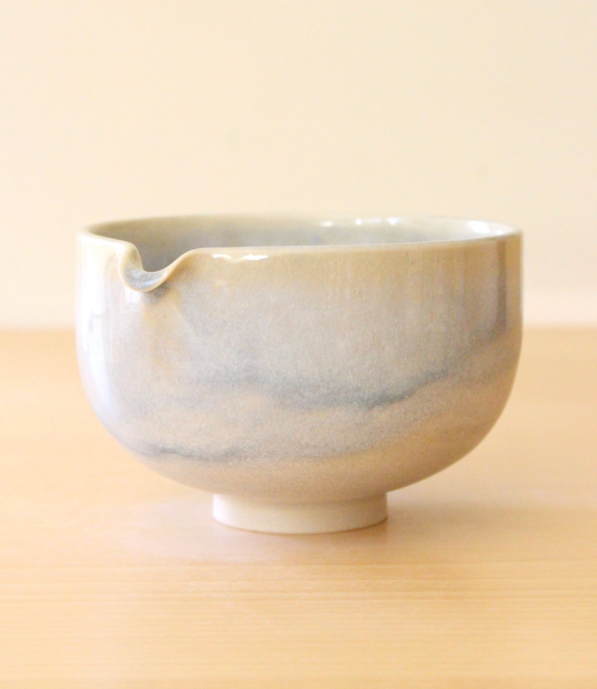 Morning Fog | Porcelain + Stoneware Blend Matcha Bowl No.2