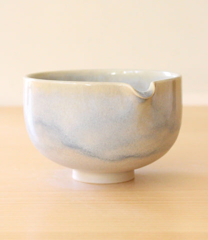 Morning Fog | Porcelain + Stoneware Blend Matcha Bowl No.2