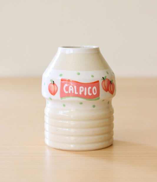 PRE-ORDER: Peach Calpico | Porcelain + Stoneware Blend Matcha Whisk Holder