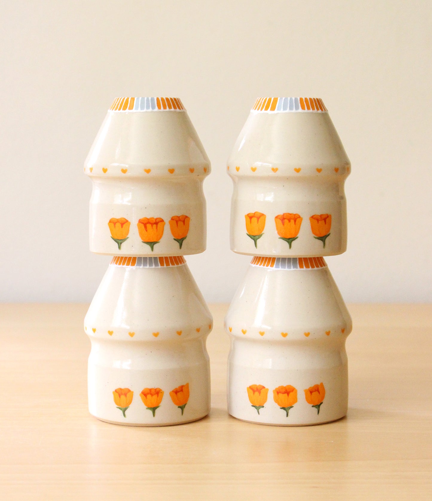 Poppies | Porcelain + Stoneware Blend Matcha Whisk Holders