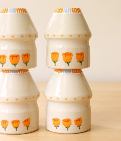 Poppies | Porcelain + Stoneware Blend Matcha Whisk Holders
