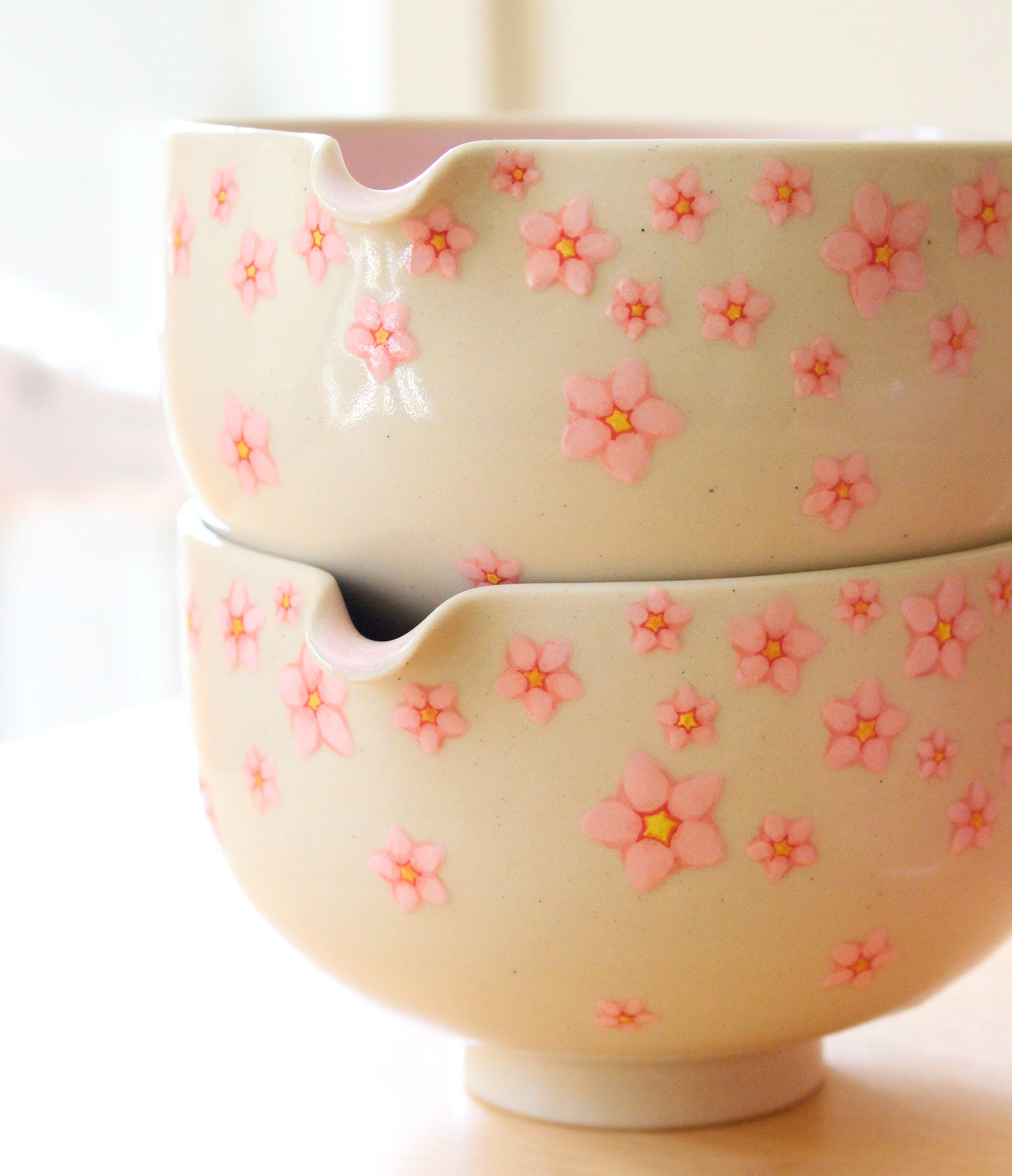 Sakura | Porcelain + Stoneware Blend Matcha Bowl No.1