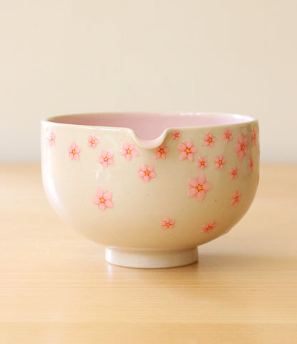 Sakura | Porcelain + Stoneware Blend Matcha Bowl No.1