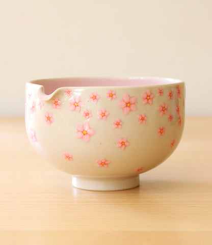 Sakura | Porcelain + Stoneware Blend Matcha Bowl No.1