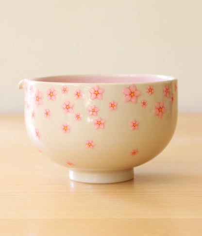 Sakura | Porcelain + Stoneware Blend Matcha Bowl No.1