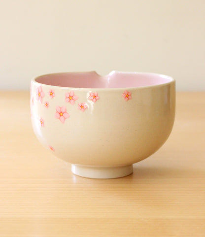 Sakura | Porcelain + Stoneware Blend Matcha Bowl No.1