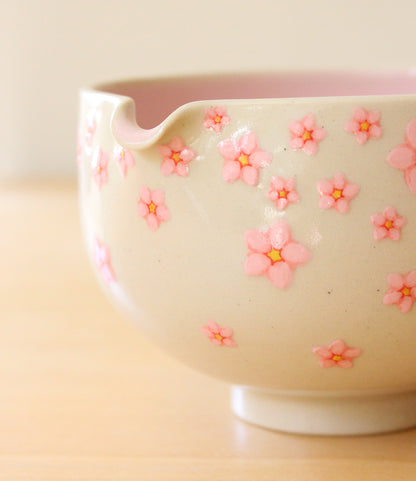 Sakura | Porcelain + Stoneware Blend Matcha Bowl No.1