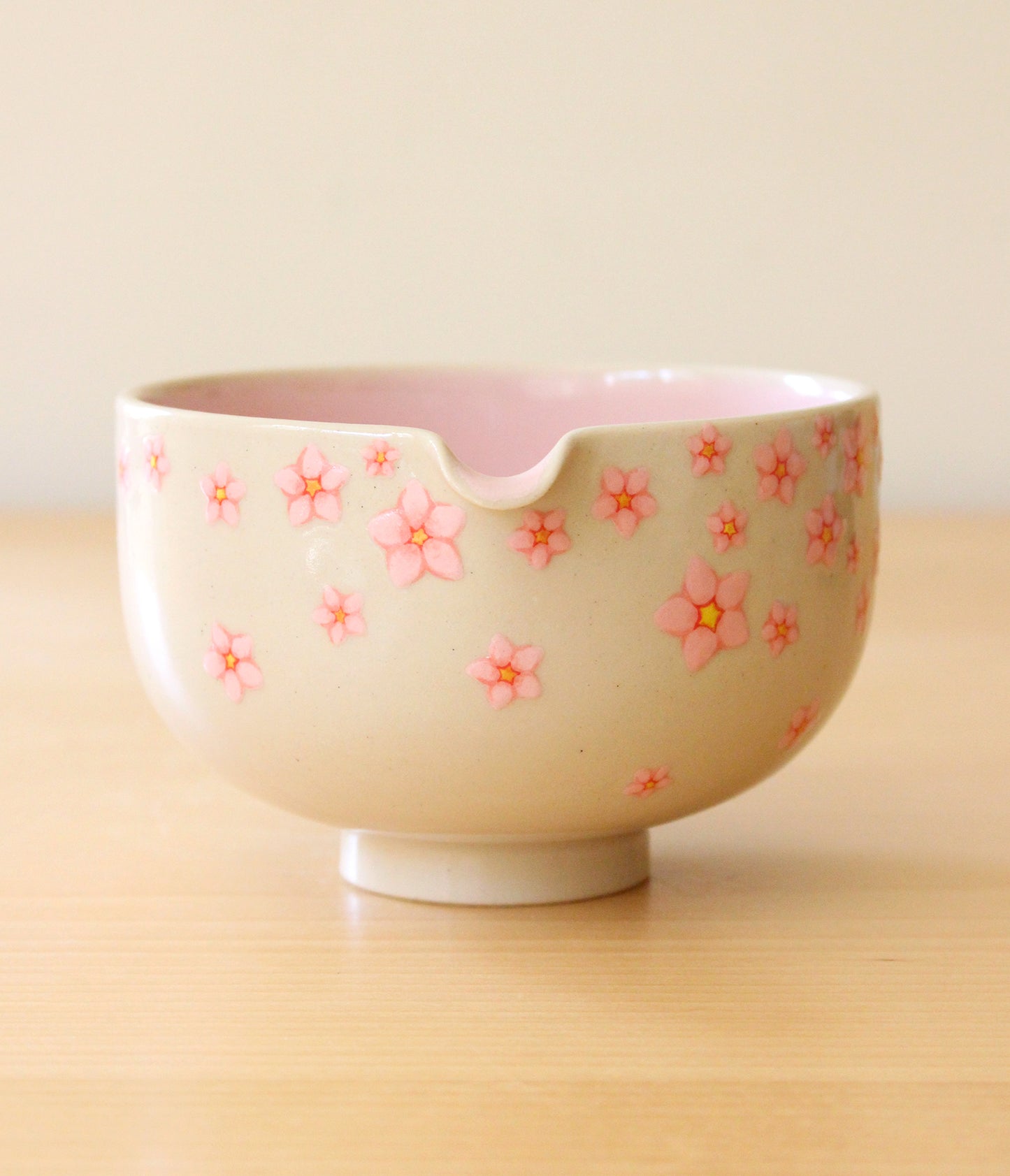 Sakura | Porcelain + Stoneware Blend Matcha Bowl No.2