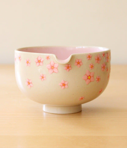 Sakura | Porcelain + Stoneware Blend Matcha Bowl No.2