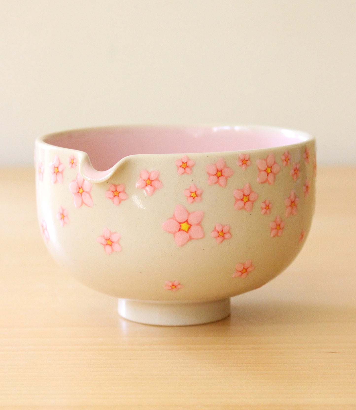 Sakura | Porcelain + Stoneware Blend Matcha Bowl No.2
