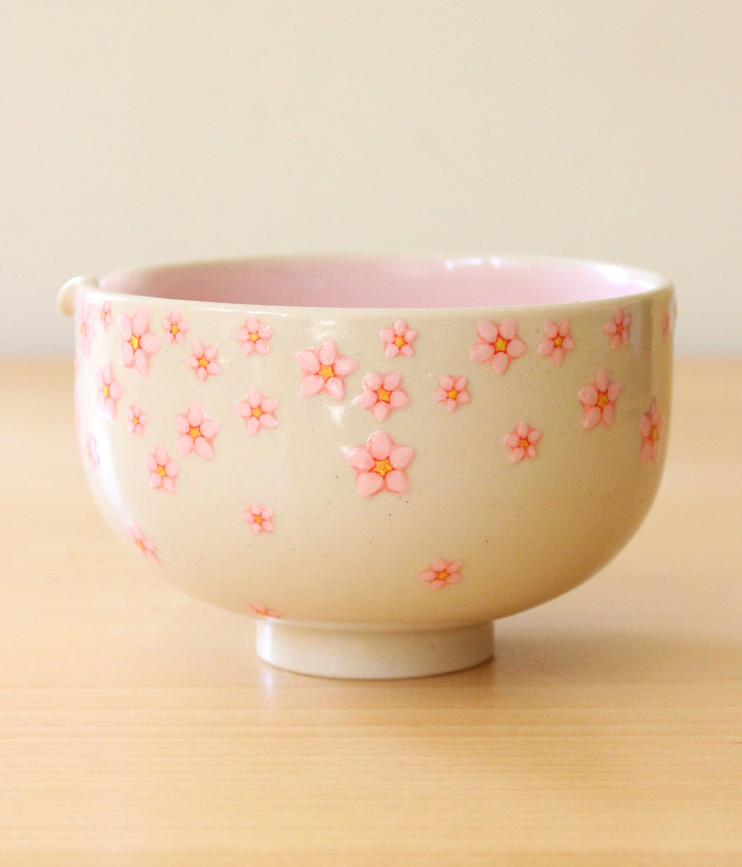 Sakura | Porcelain + Stoneware Blend Matcha Bowl No.2
