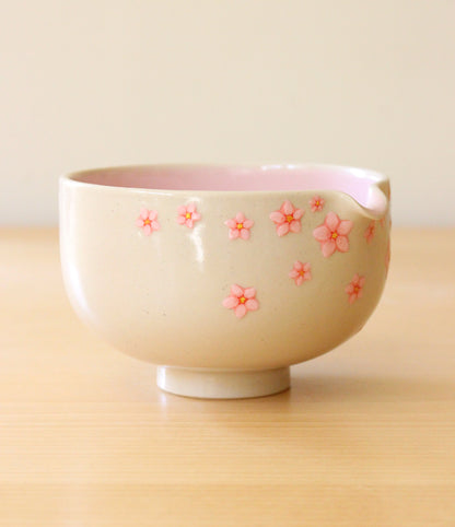 Sakura | Porcelain + Stoneware Blend Matcha Bowl No.2