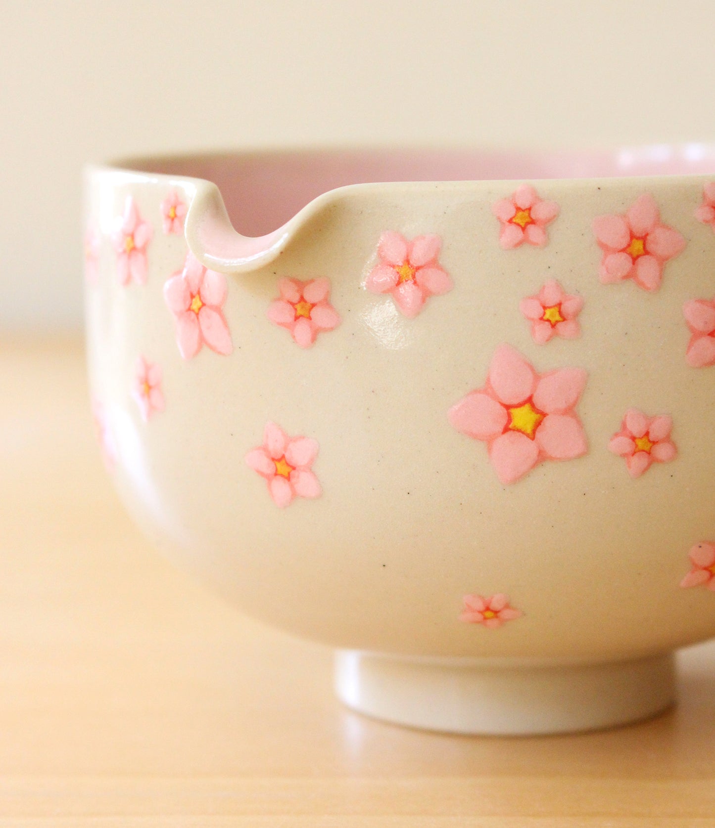 Sakura | Porcelain + Stoneware Blend Matcha Bowl No.2