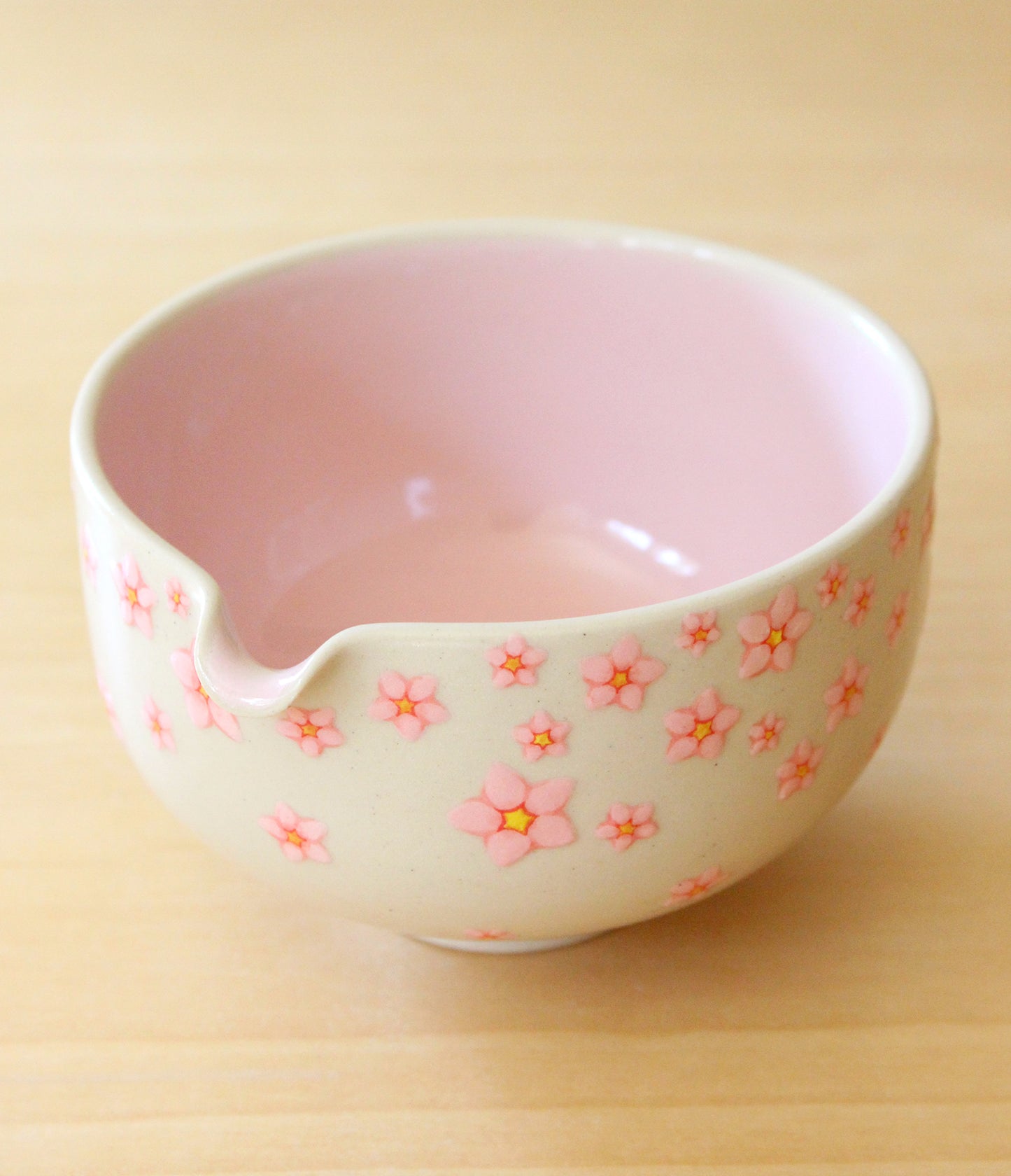 Sakura | Porcelain + Stoneware Blend Matcha Bowl No.2