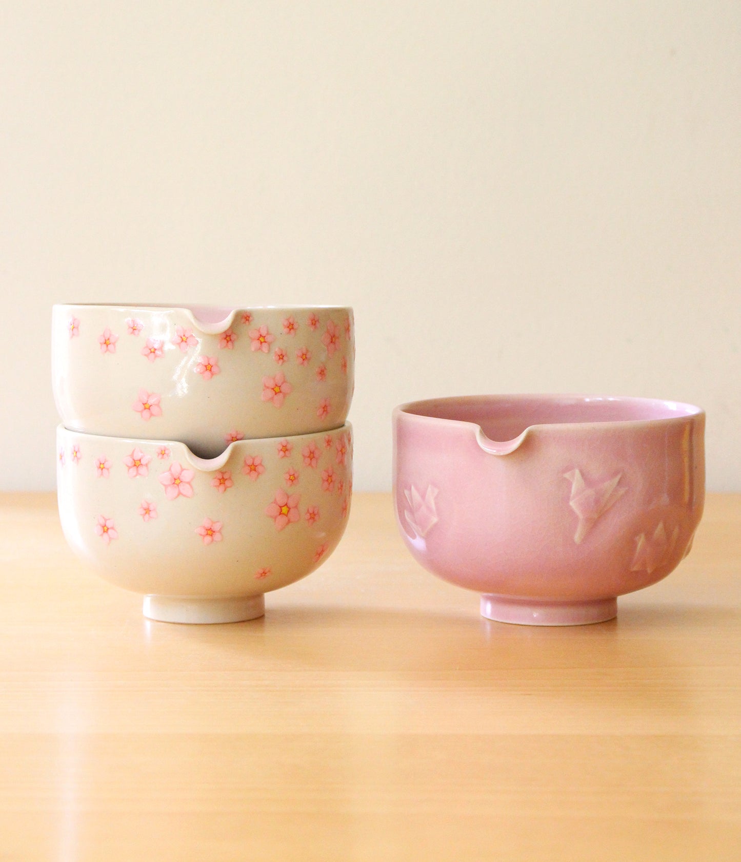 Sakura | Porcelain + Stoneware Blend Matcha Bowl No.1