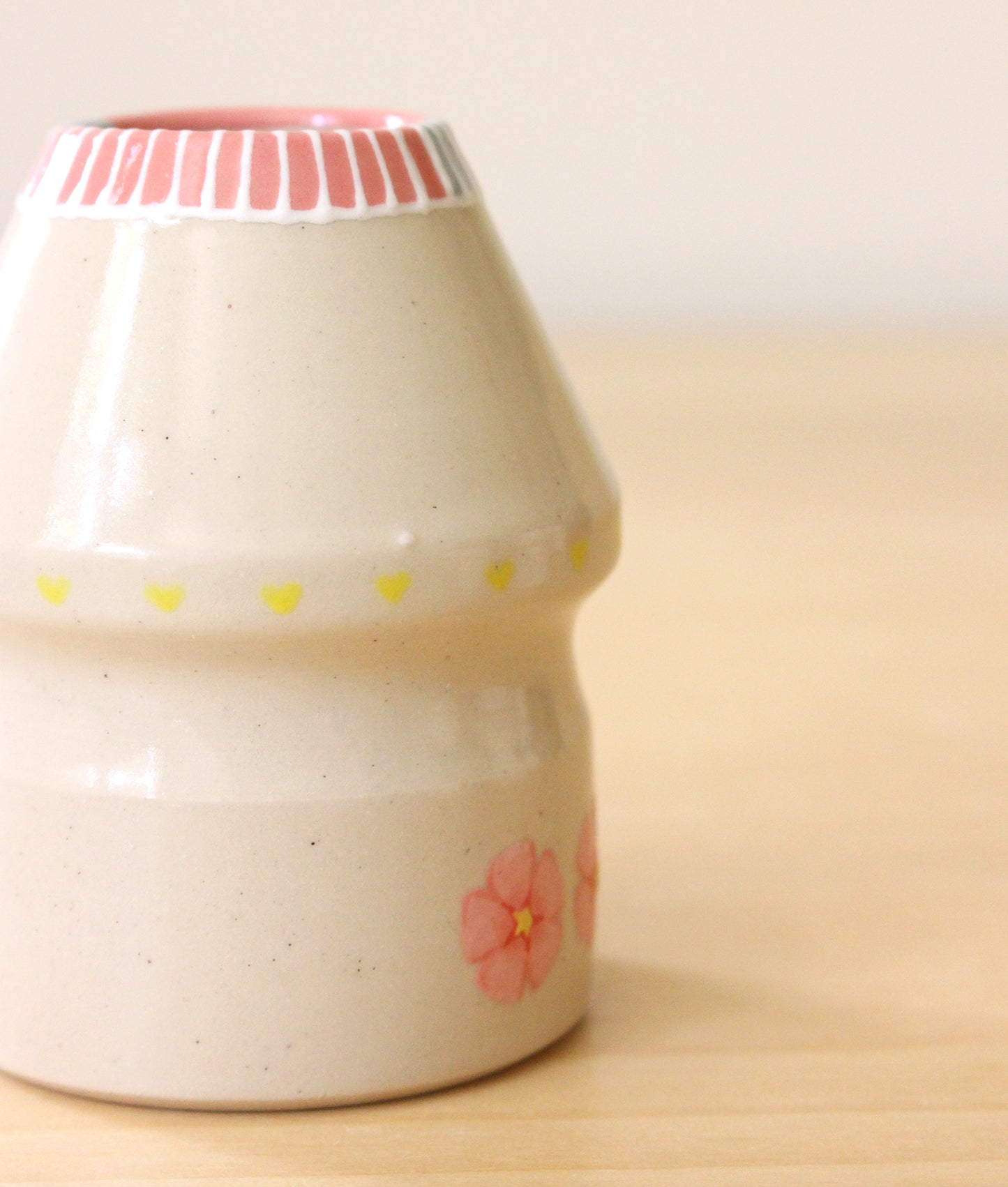 SECONDS: Sakura | Porcelain + Stoneware Blend Matcha Whisk Holder