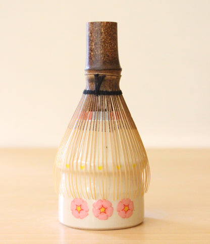 Sakura | Porcelain + Stoneware Blend Matcha Whisk Holder