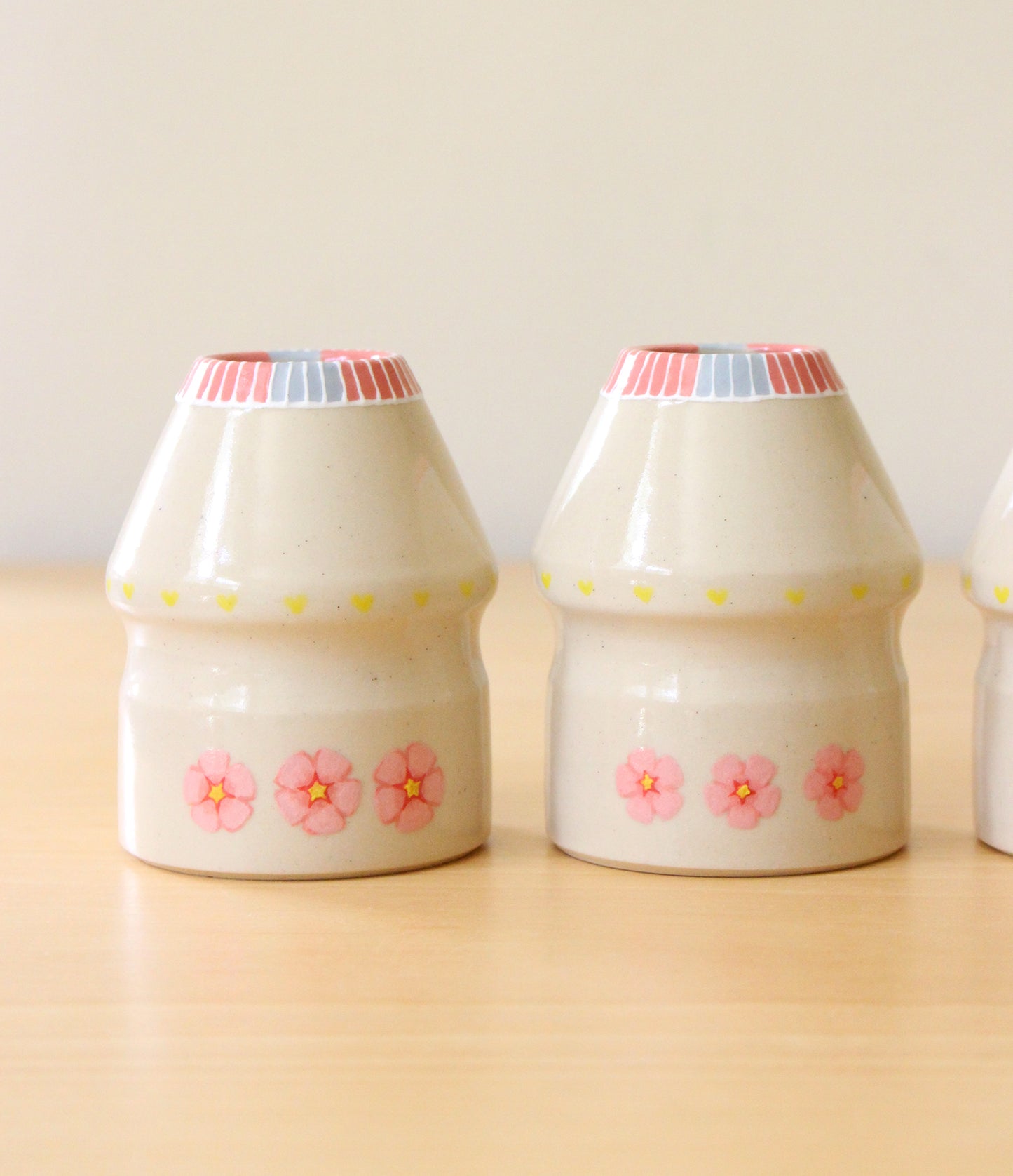 Sakura | Porcelain + Stoneware Blend Matcha Whisk Holders
