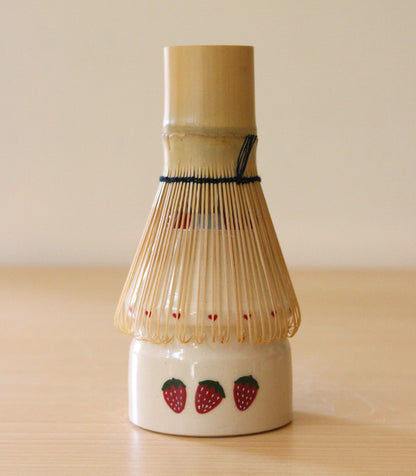 PRE-ORDER: Strawberry Milk | Porcelain + Stoneware Blend Matcha Whisk Holder
