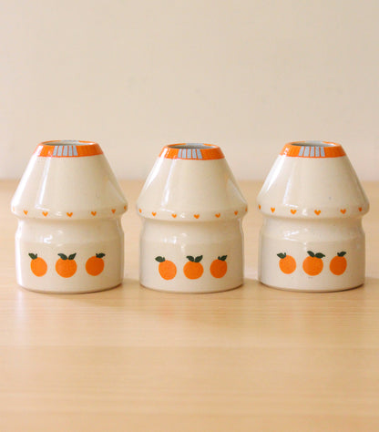 PRE-ORDER: Tangerine Milk | Porcelain + Stoneware Blend Matcha Whisk Holder