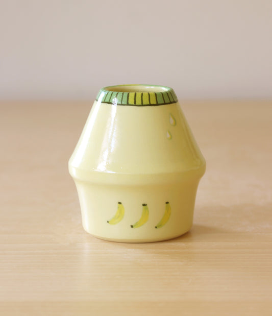 PRE-ORDER: Bananas | Porcelain + Stoneware Blend Matcha Whisk Holder