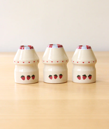 Smol Strawberry Milk | Porcelain + Stoneware Blend Bud Vase