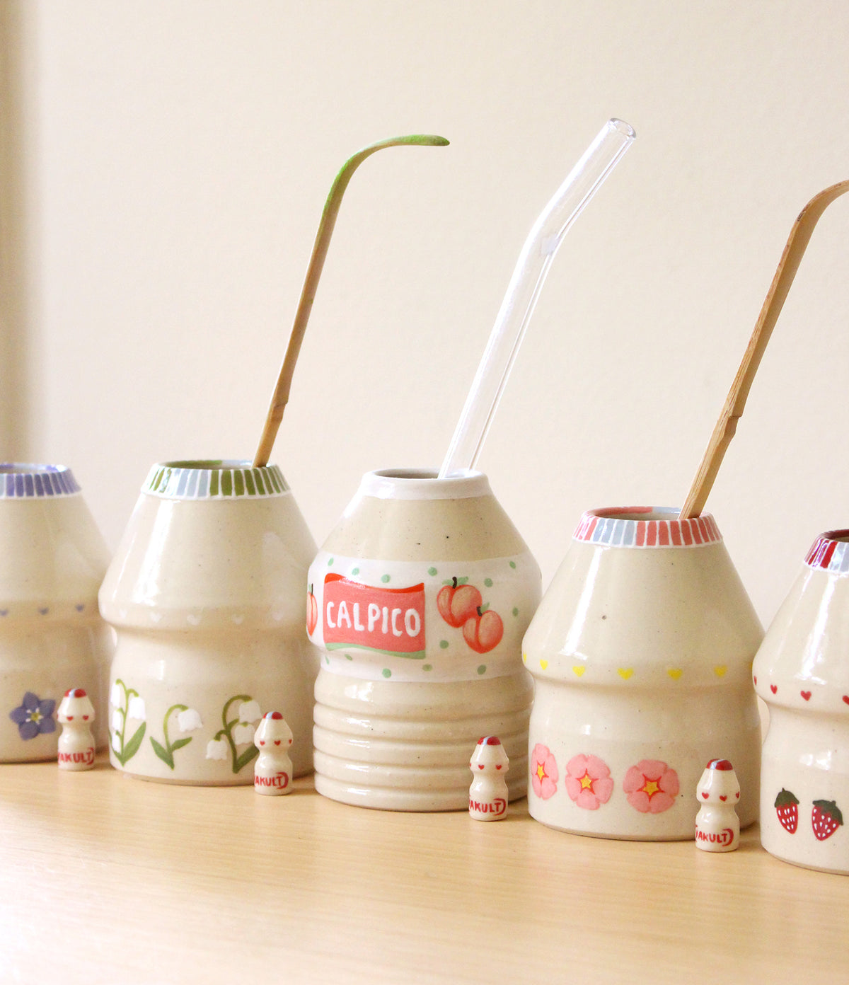 PRE-ORDER: Lily of the Valley | Porcelain + Stoneware Blend Matcha Whisk Holders