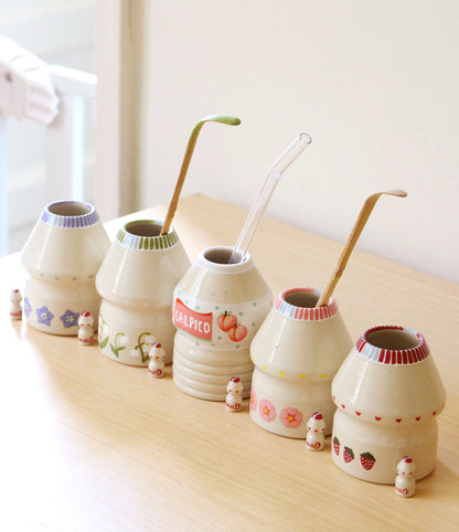 PRE-ORDER: Lily of the Valley | Porcelain + Stoneware Blend Matcha Whisk Holders